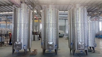 Fermenteur commercial en acier inoxydable 10000L 100HL avec cuve sous pression et pompe pour système de brassage de vin et de bière