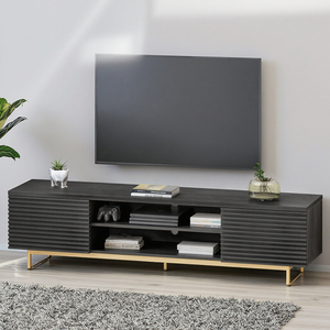 Meuble TV BIEN pour téléviseur de <span class=keywords><strong>68</strong></span> pouces avec portes spéciales et pieds en acier pour salon - Product Image 1