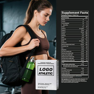 Suplementos herbales de espirulina orgánica personalizada, rica en proteínas vegetales de suplemento dietético de nutrientes funcionales de la Chlorella-MCT60. - Product Image 2