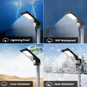 Lámpara Solar LED de Calle con Sensor de Movimiento IP65 para Exteriores, 300w, Control por Aplicación Wifi, Monitoreo de Seguridad - Product Image 6
