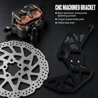 Kit de frein hydraulique arrière Sur-Ron Light Bee X Ultra Bee, étrier CNC 4 pistons, rotor flottant, maître-cylindre DOT4, compatible Talaria XXX