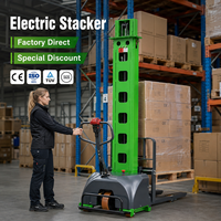 Fast Delivery Small Electric Pallet Stacker 1000kg 1500kg 2000kg Mini Powered Pallet Truck CE ISO Certified