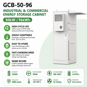 ตู้เก็บพลังงานเชิงพาณิชย์ 50kW 96kWh LiFePO4 ระบายความร้อนด้วยอากาศ IP54 ระบบ ESS อุตสาหกรรม รองรับอินเวอร์เตอร์ Solis Afore - Product Image 2