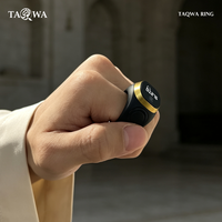 Bague connectée électronique de comptage de Tasbeeh, la plus vendue, pour musulmans, avec rappel de prière quotidienne, compteur de pas, moniteur de sommeil et vibration