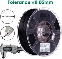 Filament ESUN 1KG 1,75 mm PA CF en nylon renforcé de fibre de carbone pour imprimantes 3D naturelles