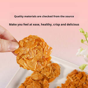 شرائح اللوز المخبوزة اللوز اللذيذة والصحية ، كوكيز المفرقع ، ينتج المصنع وجبات خفيفة صينية ، البسكويت ، نكهة اللوز - Product Image 4