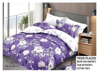 Offre Spéciale d'Afrique 6 pièces draps de lit en coton king size ensemble lit drap plat drap de lit en coton 3 places