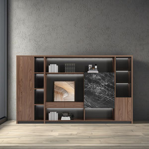 Industrial-Style Modern <b>Wooden</b> Office <b>File</b> <b>Cabinet</b> Low Mobile Side Tea Printer Partition for Home Archive Storage Hospital - Product Image 1