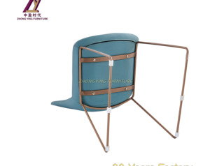 Asientos de oficina de cuero fabricados en serie con patas de metal - Product Image 6