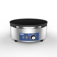 Fabricant professionnel Machine électrique ronde antiadhésive en acier inoxydable pour crêpières et crêpes avec protection contre la surchauffe