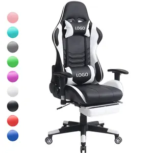 JL Hot Brasil Singapura Modern kulit PU Plus memutar putar kursi Gaming Chaise de Gamer kursi balap dengan pijakan kaki