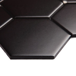 Màu Đen Tường Gạch Gốm Hexagon <span class=keywords><strong>Mosaic</strong></span>, Tường <span class=keywords><strong>Mosaic</strong></span> Gạch - Product Image 6