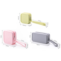 Portefeuille organisateur en silicone tendance, porte-monnaie, pochette de voyage, mini trousse de maquillage imperméable