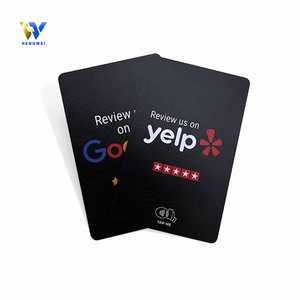 Carte de visite NFC en PVC pour paiement hôtelier, réseaux sociaux (Instagram/TikTok), <span class=keywords><strong>avis</strong></span> Google, 13,56 MHz NFC213, étanche, couleurs personnalisées - Product Image 2