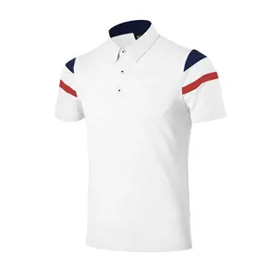 Оптовая продажа 2023 горячий белый полиэстер/хлопок мужская Спортивная теннисная рубашка поло
