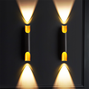 Aplique de pared dorado negro de nuevo estilo, pasillo interior, cabecera, dormitorio, tira larga de aluminio, lámpara de pared led - Product Image 3