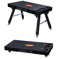 Winslow & Ross Banc de travail pliant multifonction 5 en 1 avec roues, utilisable comme échafaudage, chariot d'atelier, table de travail, chevalet de menuisier et chariot de transport