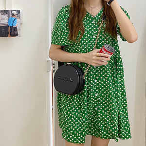 Sac à bandoulière rond Chuai de 7 pouces avec fermeture à glissière, couleurs bonbon, sac à bandoulière portable pour femme - Product Image 4