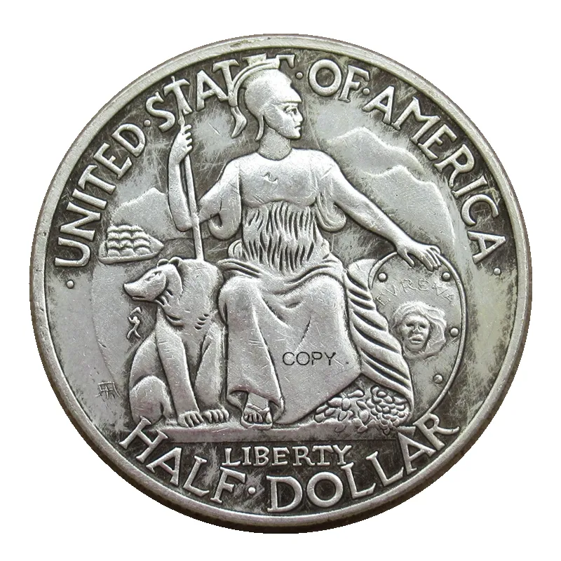 La reproducción de 1935 1936D San Diego medio dólar de plata conmemorativo de monedas