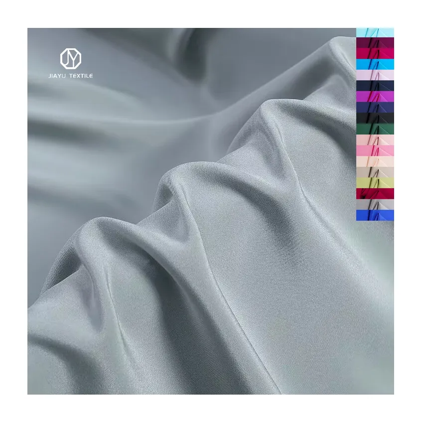 Stock 129gsm Silk stretch Heavy wrinkle Crepe fabric 30 Mm Heavyweight 92% Silk 8% Spandex Fabric per meter wholesale