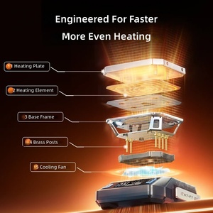HEDAO HT-P1 มินิแพลตฟอร์ม 150W PD31/30 Type-C ควบคุมอุณหภูมิคงที่ (100-350 องศาเซลเซียส) ด้ามจับแบบดินสอ ร้อนเร็วภายใน 5 นาที สำหรับงานอิเล็กทรอนิกส์แบบ SMD - Product Image 4