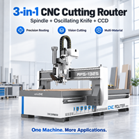 Routeur CNC Alpha Advertising pour gravure acrylique, PVC, ACP, haute précision, avec caméra CCD et couteau oscillant