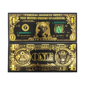 Fan Shu Collection Exquisite Gift Factory Made USA <strong>Prop</strong> Money <strong>Note</strong> Foil 1 Dollar Banknote - Product Image 1