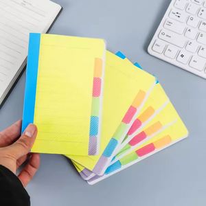 60 Clear Ruled Assorted Neon Colors Bible <b>Tabs</b> Divider <b>Sticky</b> Notes Custom Self-Stick Lined Note Pad - Product Image 6
