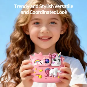 Appareil <span class=keywords><strong>photo</strong></span> instantané coloré pour enfants, mignon et bleu, avec capteur CMOS, carte SD, papier <span class=keywords><strong>photo</strong></span>, cadeau pour garçon ou fille - Product Image 4