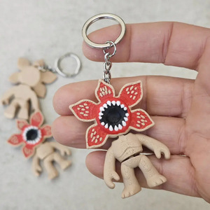New Arrival 3D Movie <strong>Strangers</strong> Demogorgon Eleven <strong>Dustin</strong> Things Silicone Keychain Cartoon Plastic Doll Pendant Key Chain Ring - Product Image 4