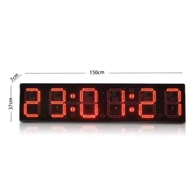 Large 12 Inch Digital Waterproof Swimming Marathon Timing Race Clock Programmable LED Electric Countdown Timer for Outdoor Use
