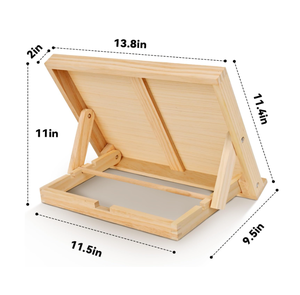 Caballete de Arte con Ángulo Ajustable, Caballete de Mesa para Pintar, Tablero de Dibujo de Madera para Artistas, Principiantes y Estudiantes - Product Image 3