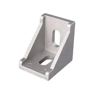 Accesorios de perfil de aluminio angular, soporte de Metal para polipasto, 2020, 3030, 4040