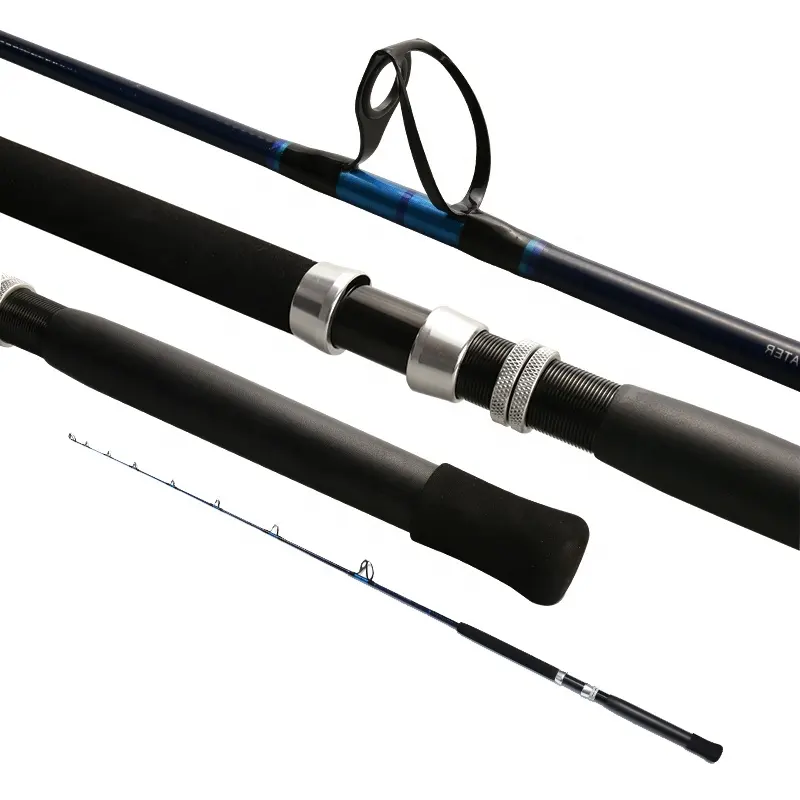Buona azione 2.18m Lure Fishing Spinning Rod Fishing Lure Rod canna da pesca con esca in fibra di carbonio