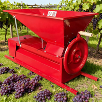 Multi Fruit Crusher Handmatige machine voor het vermalen van druiven, appels en peren, roestvrijstalen pers, thuiswijnmakerij en sapapparatuur
