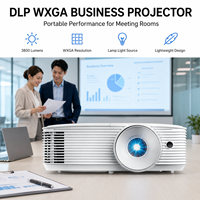 Proyector Empresarial Optoma YDW5512 DLP 720P de 3800 Lúmenes para Salas de Reuniones con 3D Ready y 12000 Horas de Duración de la Lámpara