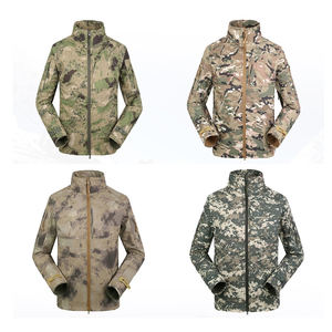 Logo personnalisé Tactique Zip Imperméable Randonnée Camping Respirant Chaud Extérieur Veste Soft Shell pour Hommes - Product Image 4