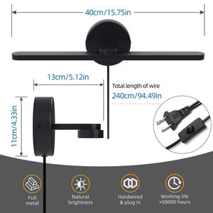 Lampes murales design moderne, éclairage intérieur, lampes LED, projet hôtel villa, résine décorative, haute qualité, art domestique, 220v - Product Image 3