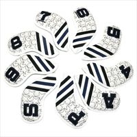 Housse de protection pour fers de golf motif pentagramme noir et blanc en stock – Accessoires de golf