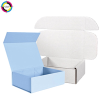 Boîte en carton ondulé E robuste en papier d'emballage express noir pour l'expédition, boîte aux lettres, boîte cadeau en papier kraft