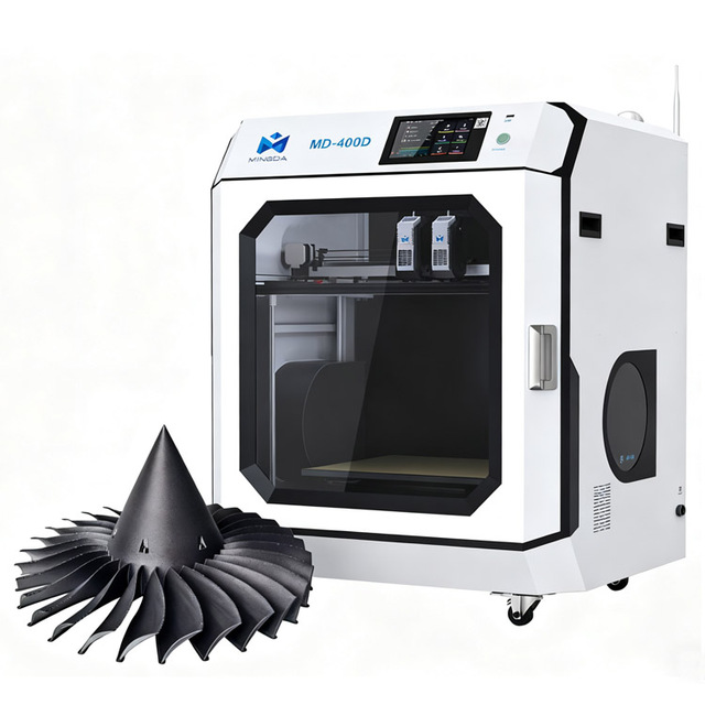 Mingda MD-400D High Speed 400*400mm Fdm 3d Printer Dual Extruder Impressora 3d Profissional for Aerospace Industry
