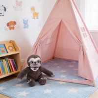 Peluche personnalisée mignonne de paresseux, jouet en peluche doux et moelleux pour les amoureux des animaux, cadeau, vente transfrontalière, jouets en peluche certifiés CE