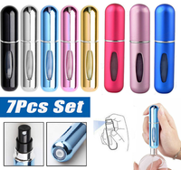Mini Portable 5ml 8ml Aluminium Parfum Atomiseur Pompe Pulvérisateur Sérigraphie 100pcs quantité minimale de commande pour Papier Toilette Utiliser Parfum Rechargeable
