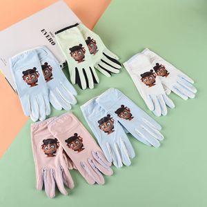 Guantes para niños Golokyejoy, guantes de nailon a prueba de viento para deportes al aire libre, para niños y niñas, diseño de dinosaurio fluorescente - Product Image 3