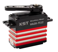 Servomoteur standard sans balais en métal KST HA20-7512, couple élevé 82Kgf.cm, 0,11 sec pour avions télécommandés à grande échelle