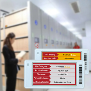 Badge de Travail Électronique Intelligent pour Employé de Bureau avec Écran E-Ink NFC, Affichage Numérique de Nom, Écran E-Paper 4 Couleurs et Bluetooth - Product Image 1