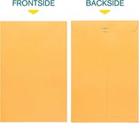Enveloppes Kraft personnalisées 10x15 avec fermeture à languette gommée, grandes enveloppes pour envoi de catalogues et stockage de documents