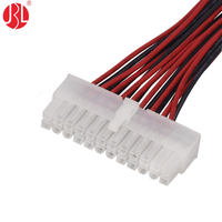 Câble d'alimentation ATX 24 broches pour carte mère, connecteur femelle, isolation PVC, AWM 300V 80C, pour remplacement de bloc d'alimentation PC