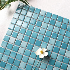 Azulejos <span class=keywords><strong>de</strong></span> mosaico azul cielo <span class=keywords><strong>de</strong></span> estilo clásico, <span class=keywords><strong>parquet</strong></span>, porcelana <span class=keywords><strong>de</strong></span> cerámica, azulejo cuadrado esmaltado para baño, piscina - Product Image 2