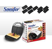 Sonifer SF-6054 7-en-1 ODM Gaufrier et machine à sandwich de haute qualité 220V avec 7 plaques amovibles pour snacks